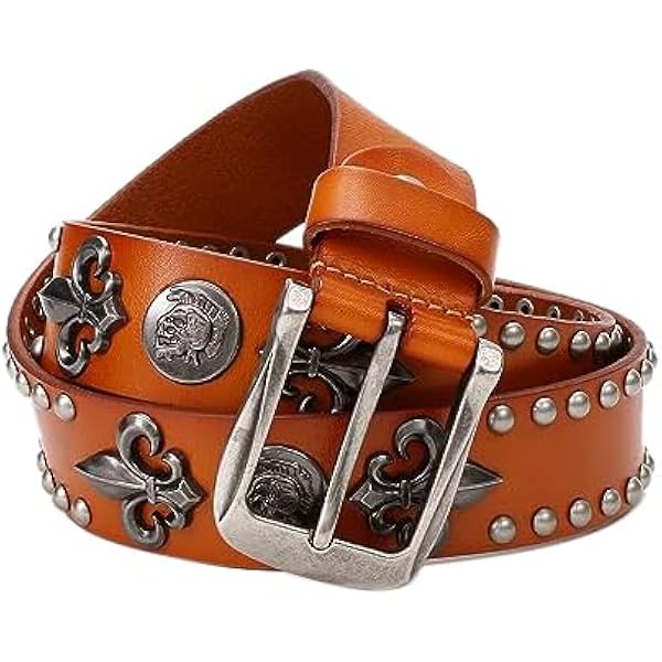 K*T様 スタッズベルト　レザーベルト　ホワイト Amazon | ベルト スタッズ ベルト メンズ 革 リリィスタッズ